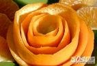 ساخت گل رز با پوست پرتقال