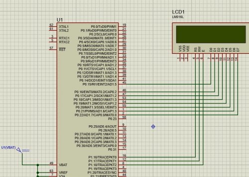 پروژه راه اندازی lcd متنی با میکروکنترلر lpc2138