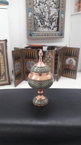 شکلاتخوری مس و خاتم
